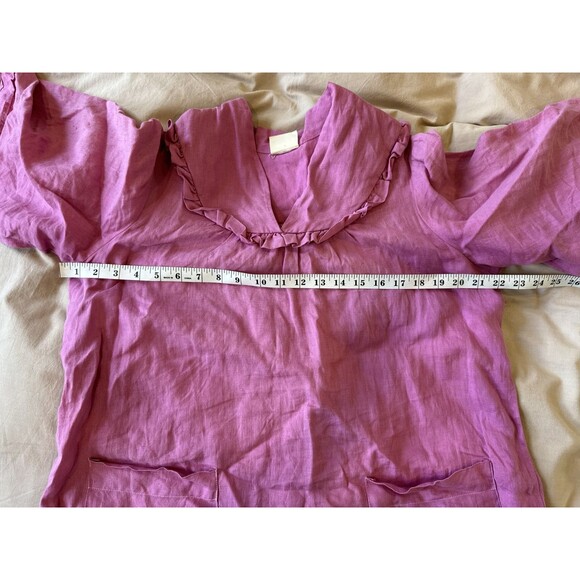 Pink Ruffled Maxi Dress - Picture 6 of 10